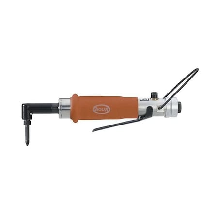 Sioux Tools Right Angle Screwdriver, Bare Tool ToolKit, Internal Hex Chuck, 14 Chuck, 1100 RPM, 35 inlb, 8 C 1AM2201